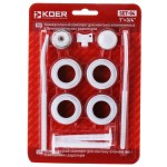 Комплект для радіатора 3/4" KOER SET-04 (з кріпленнями) (KR1564)