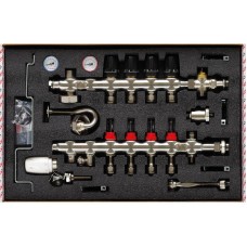 Коллектор со встроенным смесит. взлом KOER KR.S1013-4 1"х4 SUS304 и евроконус 3/4-16 (KR2947)