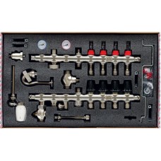 Коллектор со встроенной смеш. взлом KOER KR.S1012-4 1"х4 SUS304 и евроконус 3/4-16 (KR2937)