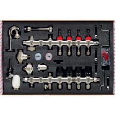 Коллектор со встроенной смеш. взлом KOER KR.S1011-4 1"х4 SUS304 и евроконус 3/4-16 (KR2927)