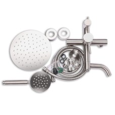 Душевая колонна со смесителем ZERIX SUS-009-J из нерж. стали (ZX3240)