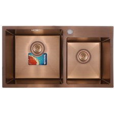 Набор MIXXUS SET-7843D-220x1.0-PVD (мойка+смеситель+диспенсер) (MX0586)