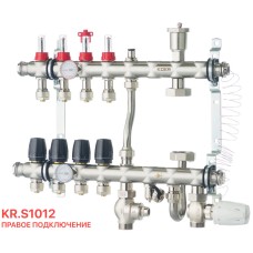 Коллектор со встроенной смеш. взлом KOER KR.S1012-4 1"х4 SUS304 и евроконус 3/4-16 (KR2937)