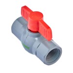 Кран кульовий Plamix PVF-3/4" FF PVC (PM0626)