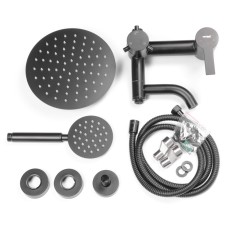 Душевая колонна со смесителем MIXXUS NOX-009-J BLACK из нерж. стали SUS304 (MI5751)