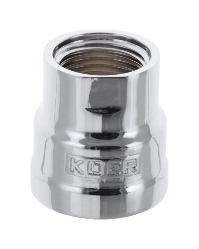 Муфта редукційна 1/2"х3 /4" (хром) KOER KF.C0608.CHR (KF0122)