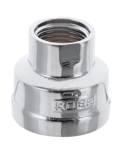 Муфта редукционная 1/2"х1" (хром) KOER KF.C0610.CHR (KF0119)