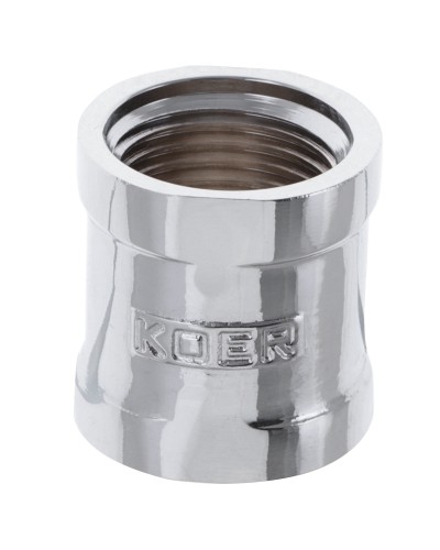 З'єднувальна муфта 1/2" (хром) KOER KF.C06.CHR (KF0116)