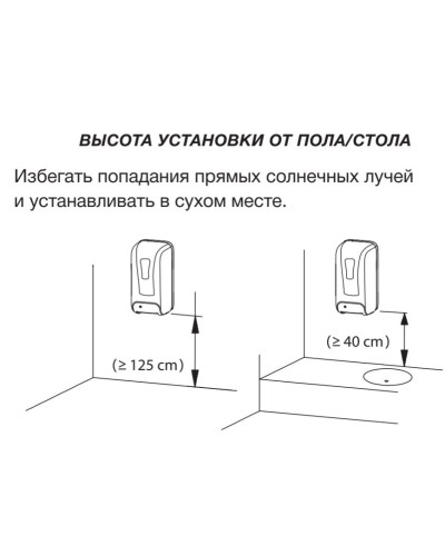 Дозатор безконтактний ZERIX TSD-001-A (для антисептика) (ZX3248)