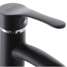 Смеситель для умывальника G-FERRO LAURA-001 Черный (без подводки) (GF1301)