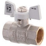 Кран шаровый KOER 1/2" ГГМ (KR.217.W) белый (KR0177)