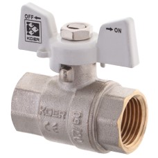 Кран шаровый KOER 1/2" ГГМ (KR.217.W) белый (KR0177)