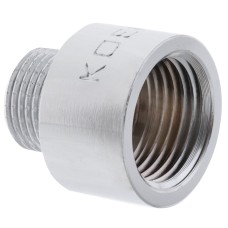 Переходник (коннектор) 3/8"х1/2" (хром) KOER KF.A0406.CHR (KF0137)