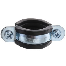 Хомут трубный оцинкованный KOER KCB.20 1" (32-36) черный (KR2797)