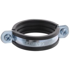 Хомут трубный оцинкованный KOER KCB.20 2" (60-64) черный (KR2800)