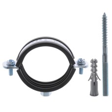 Хомут трубный оцинкованный KOER KCB.20 2" (60-64) черный (KR2800)