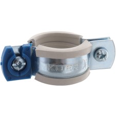 Хомут трубный оцинкованный KOER KCB.10.G 3/4" (26-30) серый (KR2785)