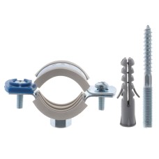 Хомут трубный оцинкованный KOER KCB.10.G 3/4" (26-30) серый (KR2785)