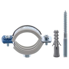 Хомут трубный оцинкованный KOER KCB.10.G 1-1/4" (38-43) серый (KR2787)