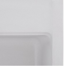 Кухонная мойка ZERIX ZS-5751S-01 Белая (ZX4595)