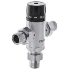 Клапан смеситель термостатический трехходовой 3/4'' (с накидн. гайками) KOER KR.1258 (KR2818)