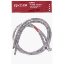 Гибкие шланги для смесителя Гайка 1/2'' - Штуцер M10 (80 см) 2 шт KOER (KR0276)