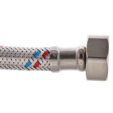 Гибкий шланг для подключения воды Гайка 1/2'' - Гайка 1/2'' (150 см) ZERIX (ZX1556)