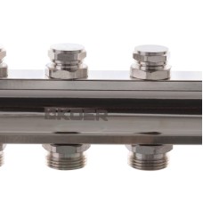 Коллекторный блок с термостатическими клапанами KOER KR.1100-02 1"x2 WAYS (KR2628)