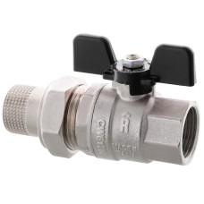 Кран с американкой Roho R105-100B - 1" прямой (RO0112)