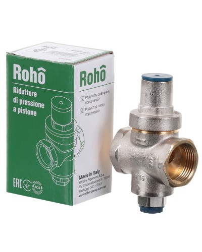 Редуктор тиску Roho R1201-075 - 3/4" ВВ. PN16 (1-5.5 бар) поршневий (RO0144)