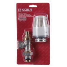 Кран RTL с системой "антитечки" угловой KOER KR.941-Gi - 1/2x1/2 (KR3065)