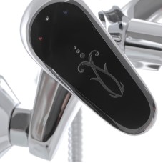 Смеситель для ванны Haiba MAGIC 006 с черной ручкой (HB0674)