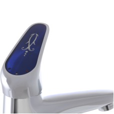 Смеситель для умывальника Haiba MAGIC 001 с синей ручкой (HB0662)