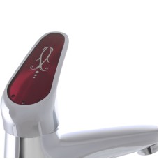 Смеситель для умывальника Haiba MAGIC 001 с красной ручкой (HB0684)