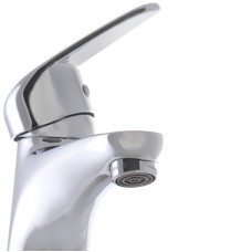 Смеситель для умывальника Haiba MAGIC 001 с красной ручкой (HB0684)