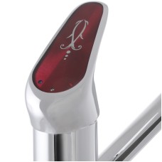 Смеситель для умывальника CRON MAGIC 004 (вылив 15 см) (красная ручка) (CR0151)