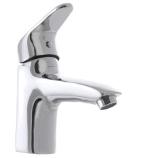 Смеситель для умывальника CRON MAGIC 001 (черная ручка) (CR0103)