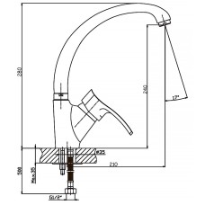 Смеситель для кухни Haiba FOCUS 011 (HB0128)