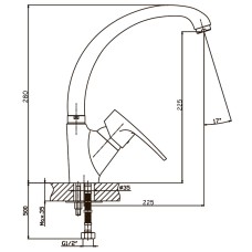 Смеситель для кухни Haiba CEBA 011 (HB0032)