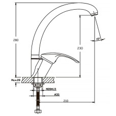 Смеситель для кухни Haiba FABIO 777 (HB0107)