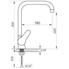 Смеситель для кухни ZERIX SOP7 146 (ZX0192)