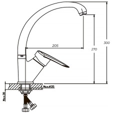 Смеситель для кухни Haiba DISK 777 (HB0059)