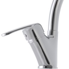 Смеситель для кухни Haiba MAGIC 777 с черной ручкой (HB0660)