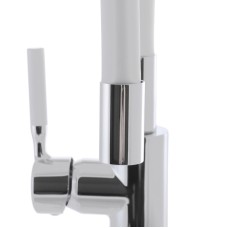 Смеситель для кухни с силиконовым изливом MIXXUS PREMIUM RIO 011 Белый (MI5814)