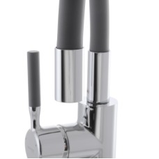 Смеситель для кухни с силиконовым изливом MIXXUS PREMIUM RIO 011 Серый (MI5816)