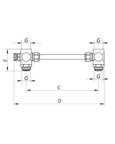 Байпас колекторний 1'' KOER KR.1021 (KR2627)