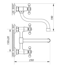 Смеситель для кухни ZERIX JIK12 102-A (ZX2646)