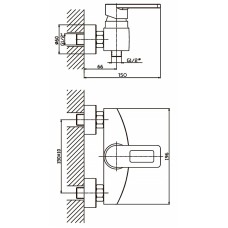 Смеситель для душа Haiba GUDINI 003 (HB0147)