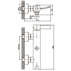 Смеситель для душа Haiba ALASKA 003 (HB0013)