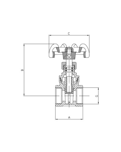 Засувка клинова KOER KR.280 - 1 1/2" (KR2909)